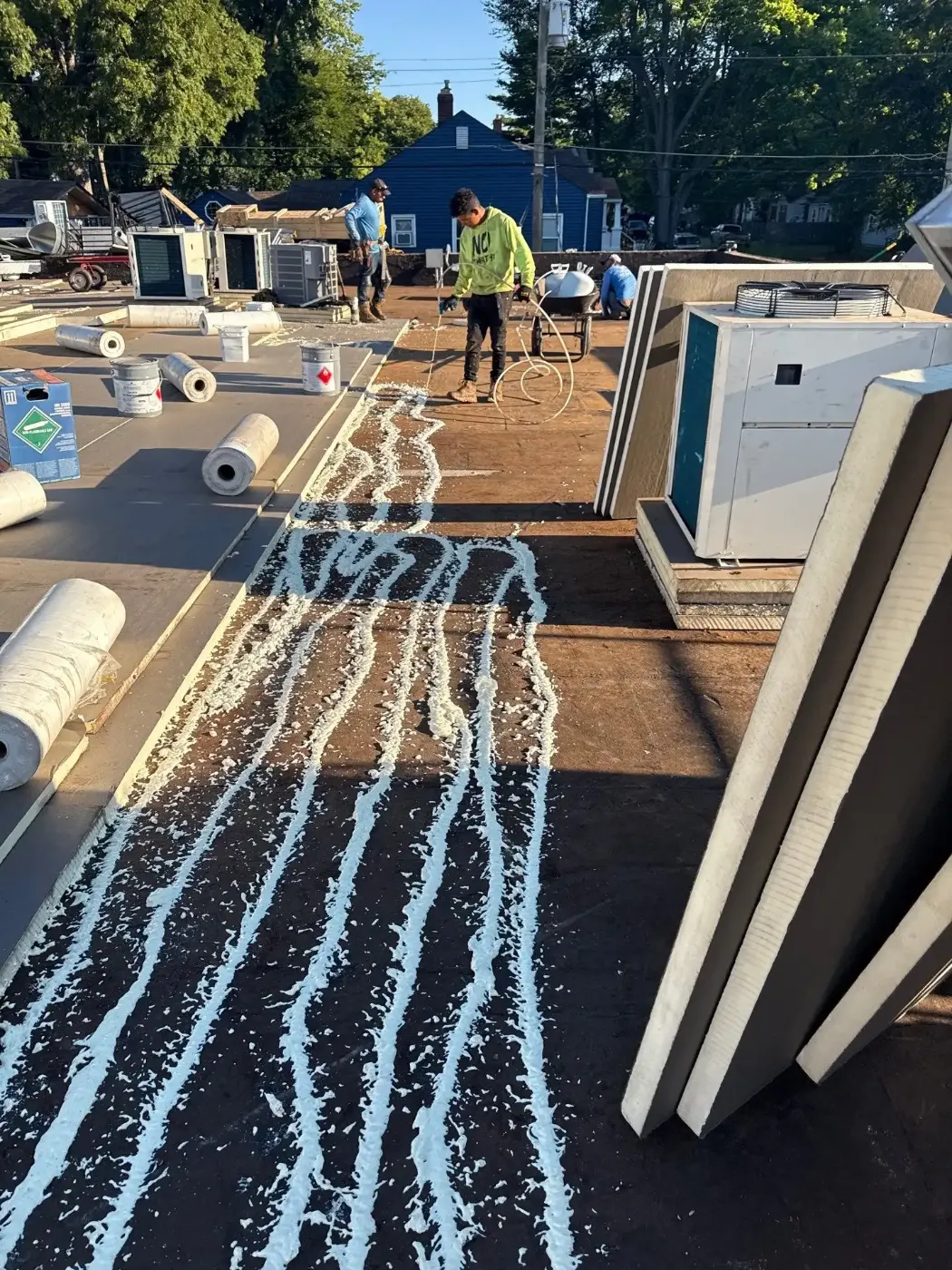 Flashing and seam work in Mooreland